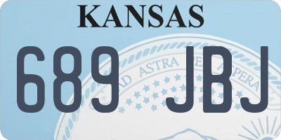 KS license plate 689JBJ