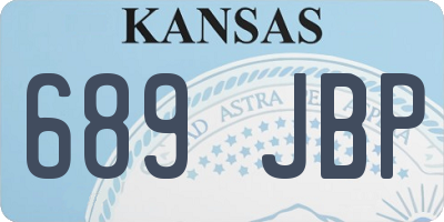 KS license plate 689JBP
