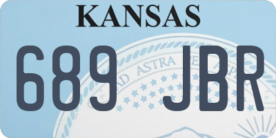 KS license plate 689JBR