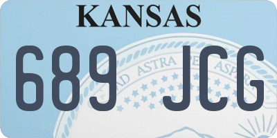 KS license plate 689JCG