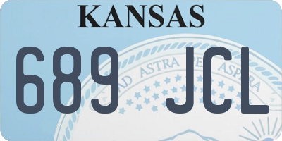 KS license plate 689JCL