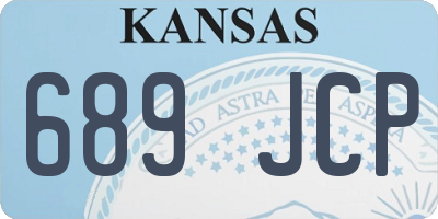 KS license plate 689JCP