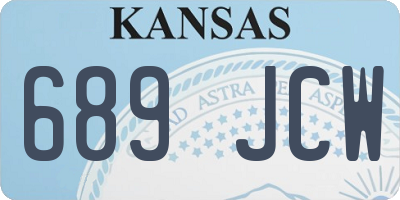 KS license plate 689JCW