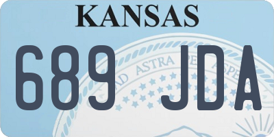 KS license plate 689JDA