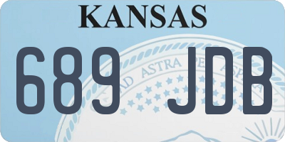 KS license plate 689JDB