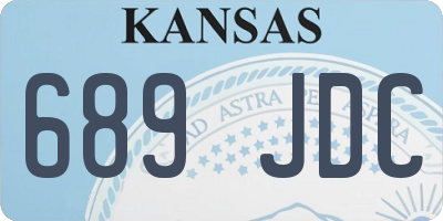 KS license plate 689JDC
