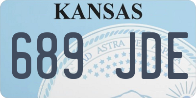 KS license plate 689JDE