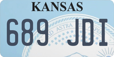 KS license plate 689JDI