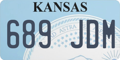 KS license plate 689JDM