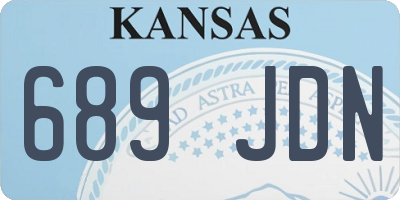 KS license plate 689JDN