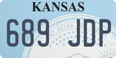 KS license plate 689JDP
