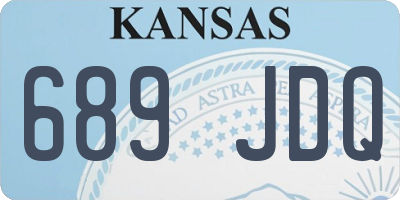 KS license plate 689JDQ