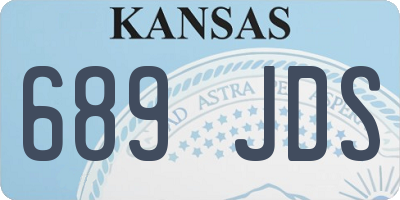 KS license plate 689JDS
