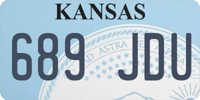 KS license plate 689JDU