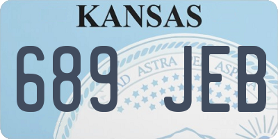 KS license plate 689JEB