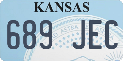 KS license plate 689JEC