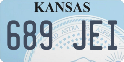 KS license plate 689JEI