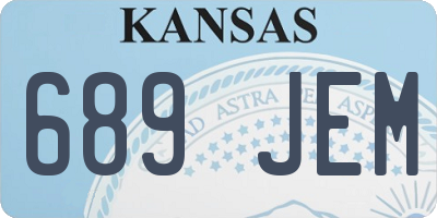 KS license plate 689JEM