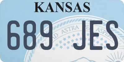KS license plate 689JES