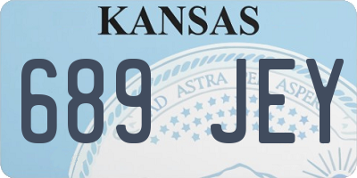 KS license plate 689JEY