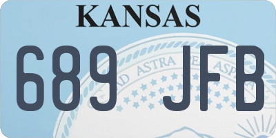 KS license plate 689JFB