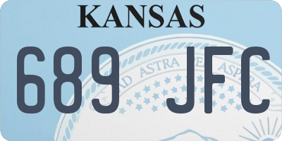 KS license plate 689JFC