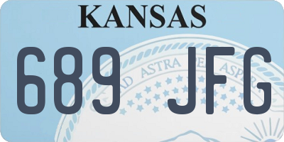 KS license plate 689JFG