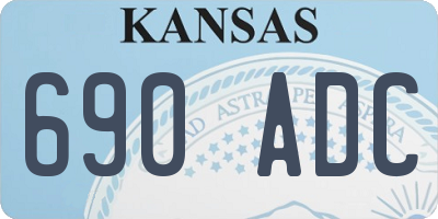 KS license plate 690ADC