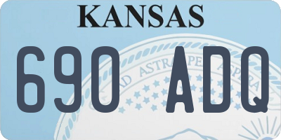 KS license plate 690ADQ