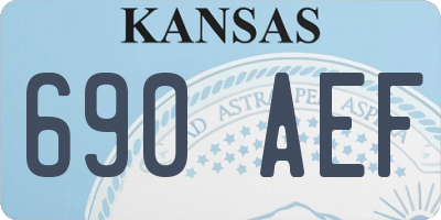 KS license plate 690AEF