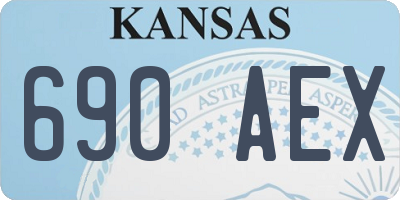 KS license plate 690AEX