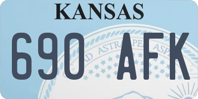 KS license plate 690AFK