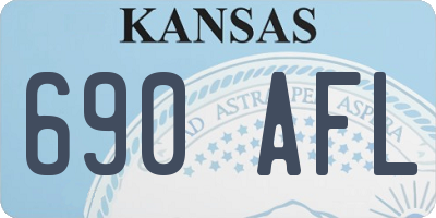 KS license plate 690AFL