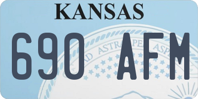 KS license plate 690AFM