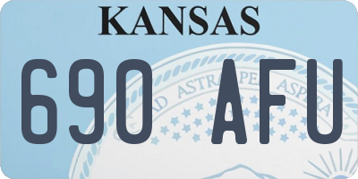 KS license plate 690AFU