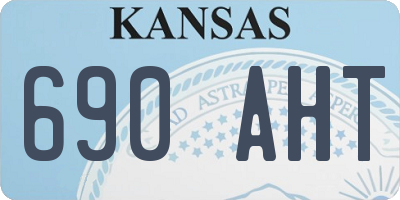KS license plate 690AHT