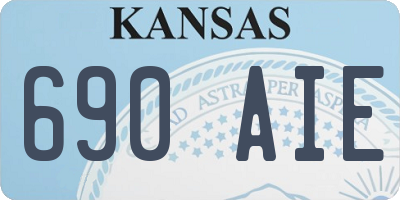 KS license plate 690AIE