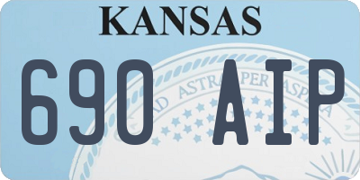 KS license plate 690AIP