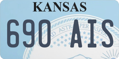 KS license plate 690AIS