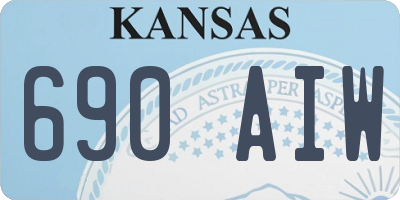 KS license plate 690AIW