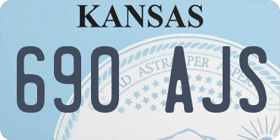 KS license plate 690AJS