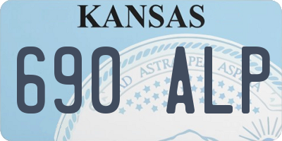 KS license plate 690ALP