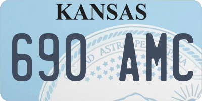 KS license plate 690AMC