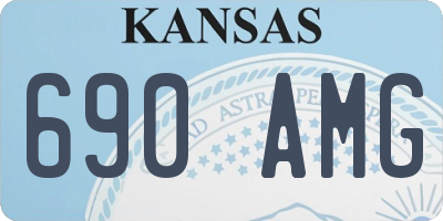 KS license plate 690AMG