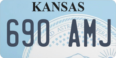 KS license plate 690AMJ