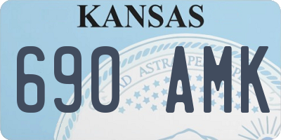 KS license plate 690AMK