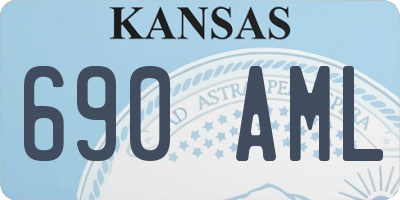KS license plate 690AML
