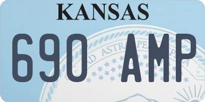 KS license plate 690AMP