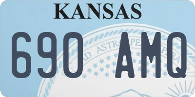 KS license plate 690AMQ