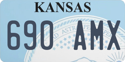 KS license plate 690AMX